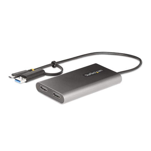 USB-C TO DUAL-HDMI ADAPTER - USB TO HDMI CONVERTER 4K 60HZ PD