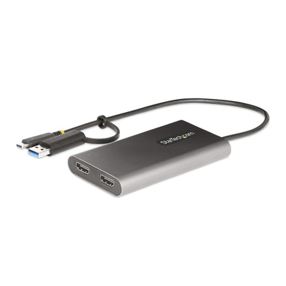 USB-C TO DUAL-HDMI ADAPTER - USB TO HDMI CONVERTER 4K 60HZ PD