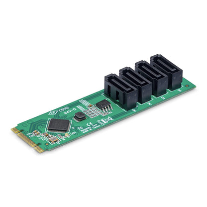 4-PORT M.2 TO SATA ADAPTER - M.2 PCIE 3.0 TO SATA EXPANSION CARD
