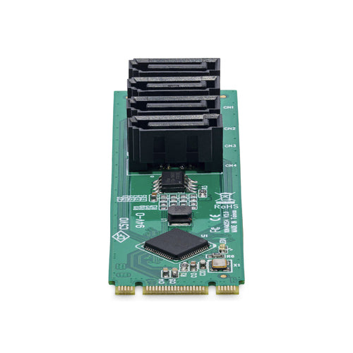4-PORT M.2 TO SATA ADAPTER - M.2 PCIE 3.0 TO SATA EXPANSION CARD