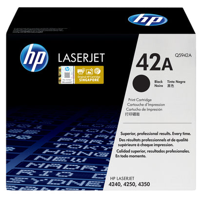 NO 42A STD BLACK SMART PRINT TONER CART LJ 4240 4250 4350 10K