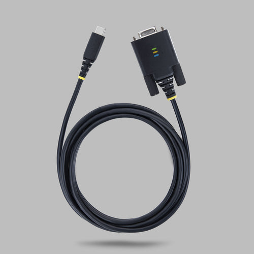 6.6FT USB-C TO SERIAL TO NULL MODEM ADAPTER CABLE - FTDI RS232 (1P6FFCN-USB-C-SERIAL)
