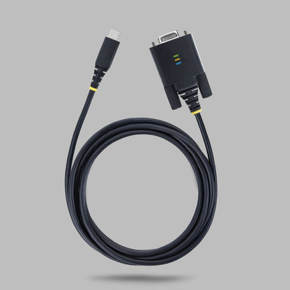 6.6FT USB-C TO SERIAL TO NULL MODEM ADAPTER CABLE - FTDI RS232 (1P6FFCN-USB-C-SERIAL)