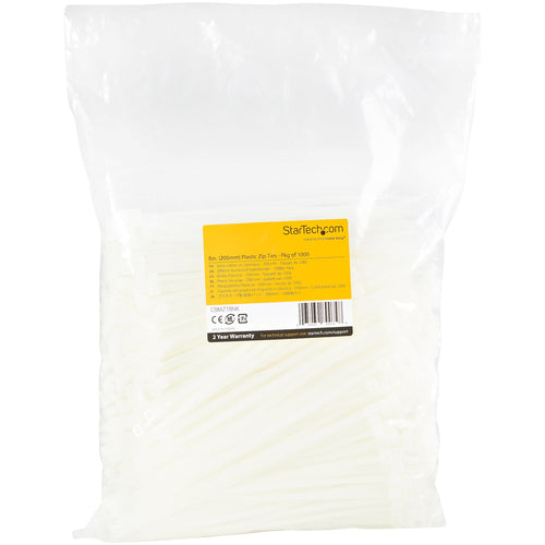 1000PK PLASTIC CABLE TIES NYLON SELF LOCKING WIRE ZIP TIES - 8 INCH