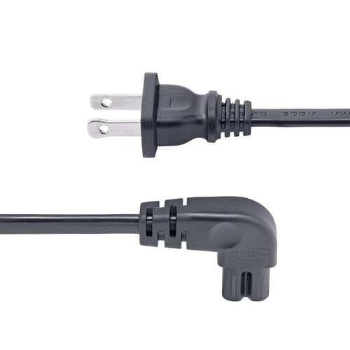 3FT LAPTOP POWER CORD NEMA 1-15P TO RIGHT ANGLE C7