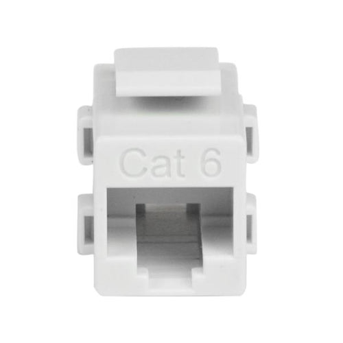CAT6 RJ45 KEYSTONE JACK WHITE NETWORK COUPLER F/F