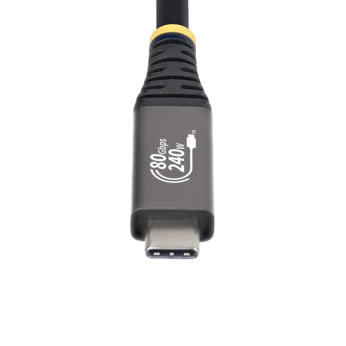 3FT USB4 CABLE BLACK USB-IF CERTIFIED 8K120/DP2.1/240W/80GBPS