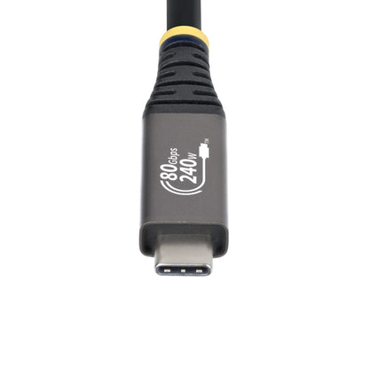 3FT USB4 CABLE BLACK USB-IF CERTIFIED 8K120/DP2.1/240W/80GBPS