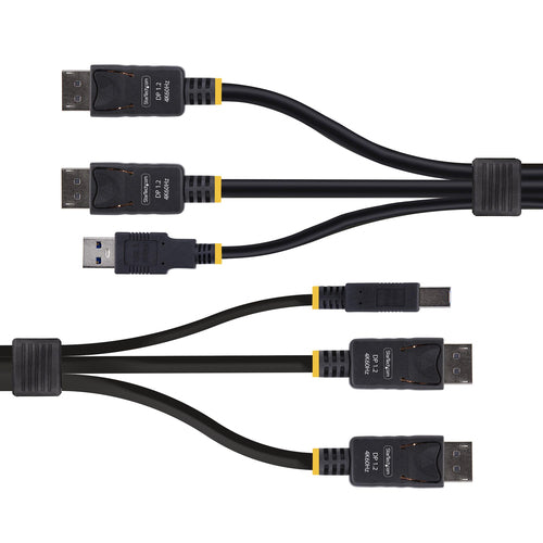 6FT DUAL-DP/USB KVM CABLE - FOR DUAL-MONITOR DISPLAYPORT KVM