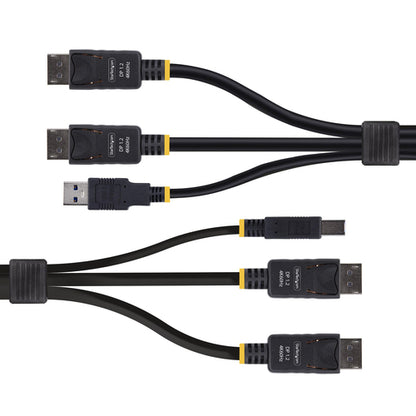 6FT DUAL-DP/USB KVM CABLE - FOR DUAL-MONITOR DISPLAYPORT KVM
