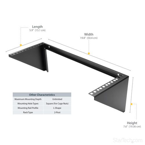 WALL MOUNT PATCH PANEL BRACKET 4U VERTICAL PANEL MOUNTING BRACKET