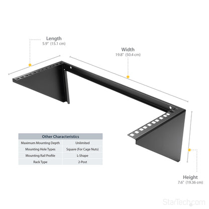 WALL MOUNT PATCH PANEL BRACKET 4U VERTICAL PANEL MOUNTING BRACKET