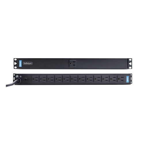 13-OUTLET RACKMOUNT PDU - 1U SERVER POWER STRIP FOR 19IN RACK