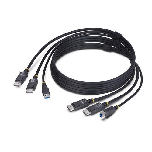 6FT DUAL-DP/USB KVM CABLE - FOR DUAL-MONITOR DISPLAYPORT KVM