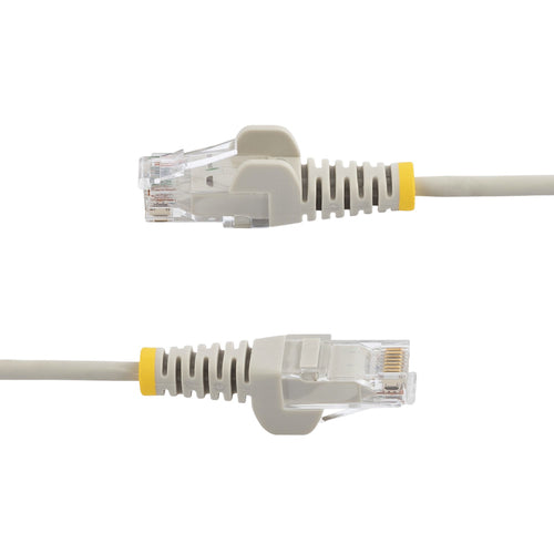 6IN GRAY CAT6 ETHERNET CABLE SLIM SNAGLESS RJ45 UTP PATCH CABLE