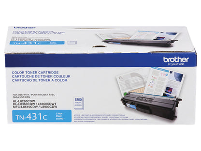 TN431C CYAN TONER MFCL8610CDW L8900CDW