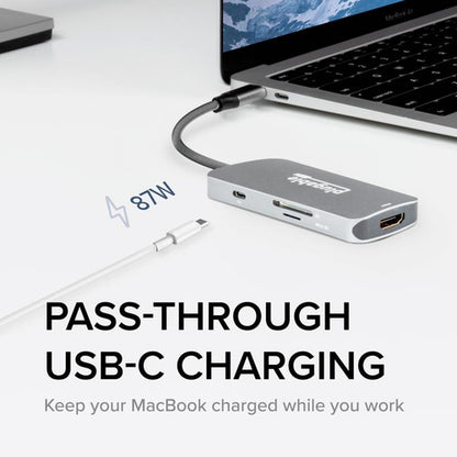 PLUGABLE USBC-7IN1 USB C 7-IN-1 MULTIPORT ADAPTER HUB