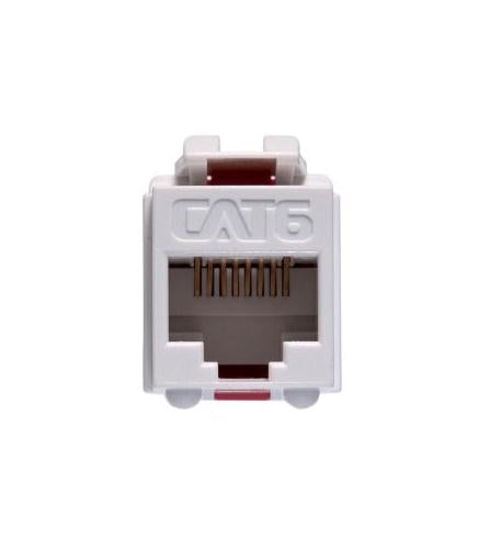 MODULE, CAT 6, EZ, 25 PK, WHITE