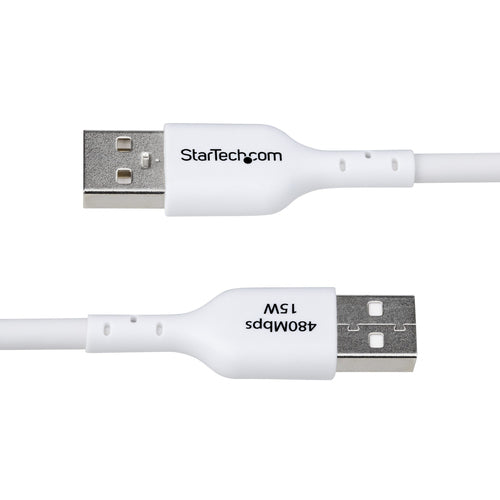 10FT WHITE USB-A TO USB-C CABLE CHARGER CORD USB 2.0 DATA TRANSFER