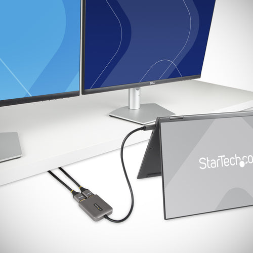 USBC HDMI MULTI MONITOR ADAPTER USB-C TO DUAL HDMI MST HUB DP 1.4