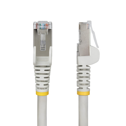 CAT6A ETHERNET CABLE - GRAY 10GBE S/FTP LSZH 100W POE