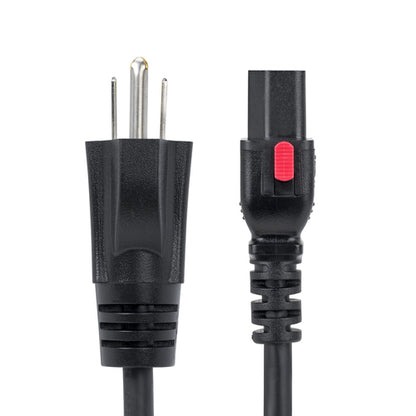 6FT COMPUTER POWER CORD TAA NEMA 5-15P TO LOCKING C13 125V 10A
