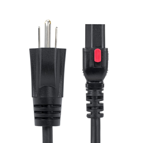 3FT COMPUTER POWER CORD TAA NEMA 5-15P TO LOCKING C13 125V 10A