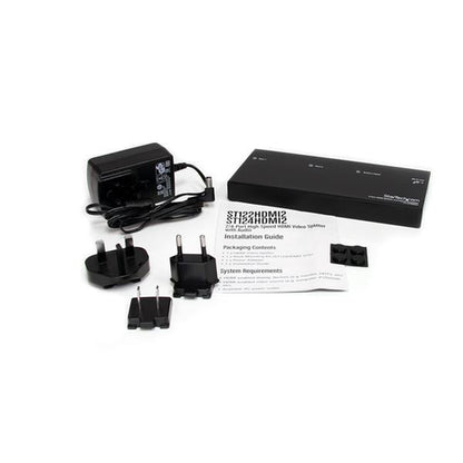 2 PORT HDMI SPLITTER AMPLIFIER HDCP VIDEO SIGNAL SPLIT ANPLIFY