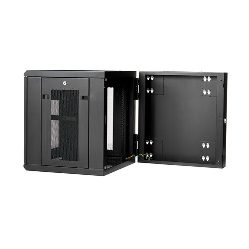 WALL MOUNT NETWORK CABINET 12U HINGED SERVER RACK ENCLOSURE