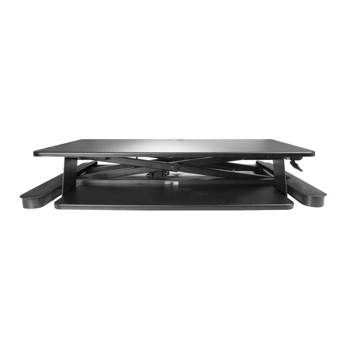 SIT STAND DESK CONVERTER WITH KEYBOARD TRAY ADJUSTABLE HEIGHT