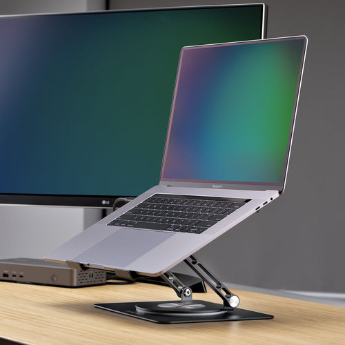 LAPTOP STAND/RISER FOR DESK COMPUTER STAND W/360 SWIVEL BASE