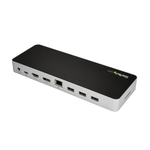 DUAL MONITOR USB C DOCK 60W POWER DELIVERY 4K DOCKING STATION