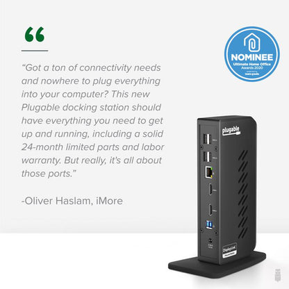 PLUGABLE UD-3900Z USB 3.0 USB-C UNIVERSAL DOCK
