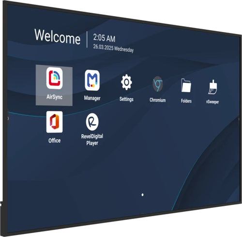 86IN 4K COMMERCIAL DISPLAY 500NITS 5000:1 8GB RAM/32GB STORAGE