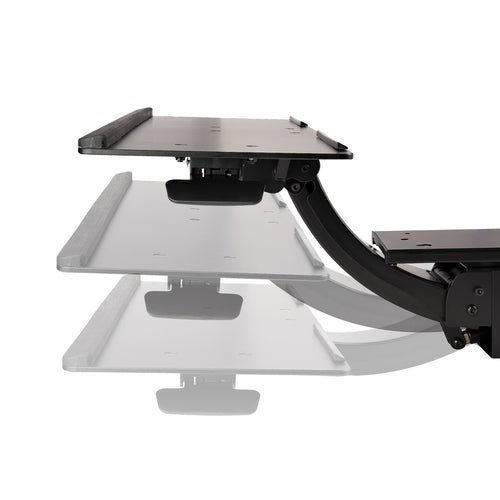 ADJUSTABLE UNDER DESK KEYBOARD TRAY ERGONOMIC DESK MOUNT TRAY