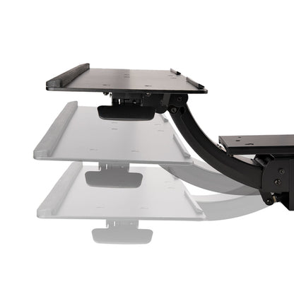 ADJUSTABLE UNDER DESK KEYBOARD TRAY ERGONOMIC DESK MOUNT TRAY