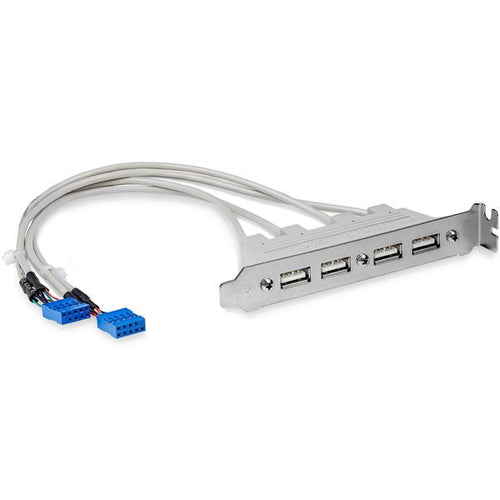 4 PORT USB SLOT PLATE ADAPTER USB 2.0 LOW PROFILE HEADER ADAPTER