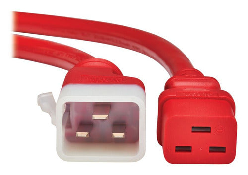 PDU POWER CORD C19 P-LOCK LITE C20 20A 250V 12AWG 6FT RED 6-PACK (P036-EN6-ARD-6)