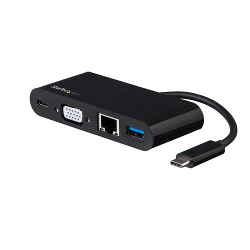USB C MULTIPORT ADAPTER 60W PD VGA MINI DOCK W/ POWER DELIVERY