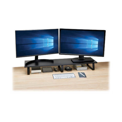 EXTRA-WIDE DUAL-MONITOR RISER FOR DESK 39 X 10IN WOOD BLACK (MR4010)