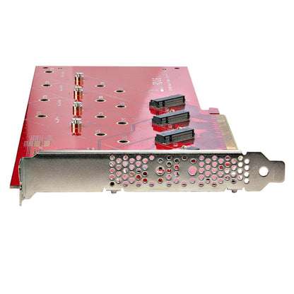 QUAD M.2 PCIE ADAPTER CARD MKEY AHCI NVME M2 SSD PCIE 4.0
