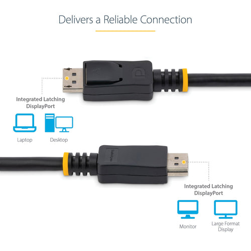 2M CERTIFIED DISPLAYPORT 1.2 CABLE - DP TO DP - 4K X 2K
