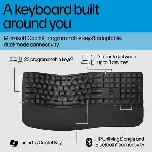 SMART BUY 685 COMFORT DUAL-MODE KEYBOARD (8T6L9UT#ABA)