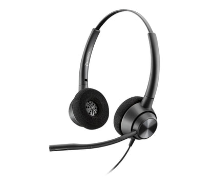 POLY ENCOREPRO 320 WITH QUICK DISCONNECT BINAURAL HEADSET TAA