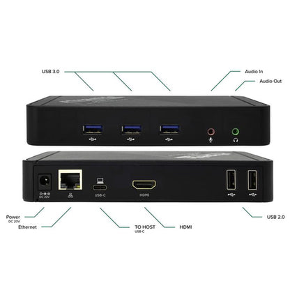 PLUGABLE UD-CA1A USB-C DOCKING STATION W/ PD