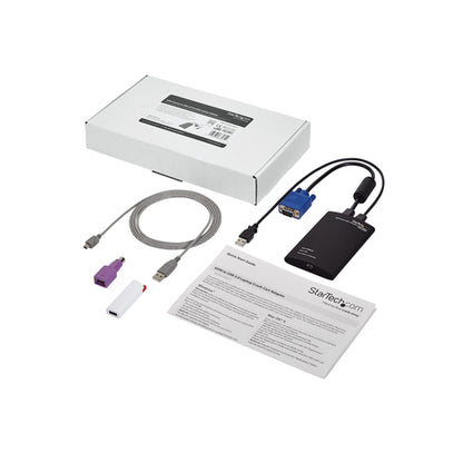 CRASH CART ADAPTER KVM CONSOLE LAPTOP USB VGA PORTABLE KVM CONSOLE