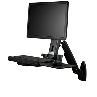 WALL MOUNT WORKSTATION STANDING DESK HEIGHT ADJUSTABLE MONITOR