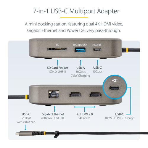 USB C DOCKING STATION FOR MACBOOK PRO/AIR-M1/M2/M3/M4 100W