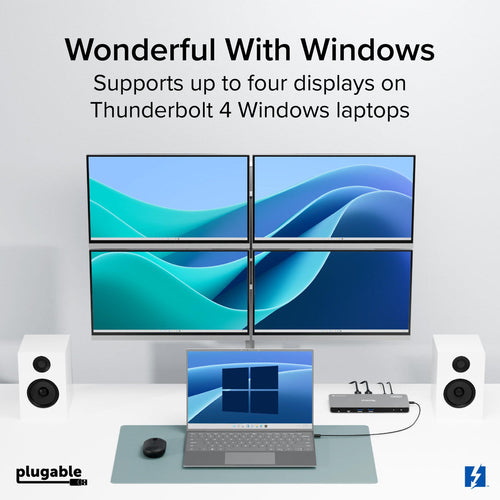 PLUGABLE THUNDERBOLT DOCK DOCKING STATION WITH DISPLAYLINK