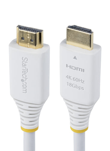 PREMIUM CERTIFIED HDMI CABLE 6FT WHITE HDMI CORD/4K 60HZ/HDR10